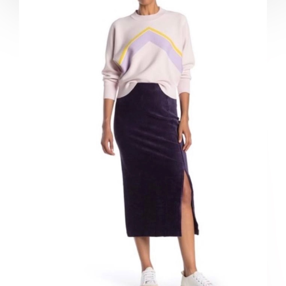 NWT  Free people midnight skim midi skirt XS